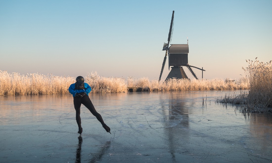 Natuurijs ice skating world record marathon the Netherlands