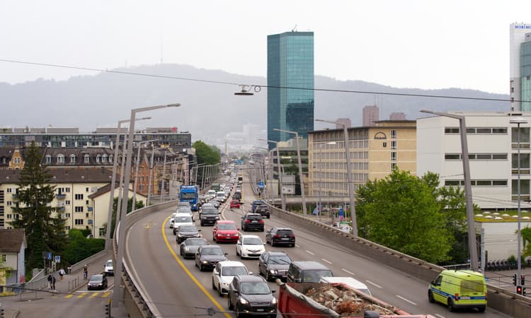 Driving remains by far the most popular way to commute in Switzerland