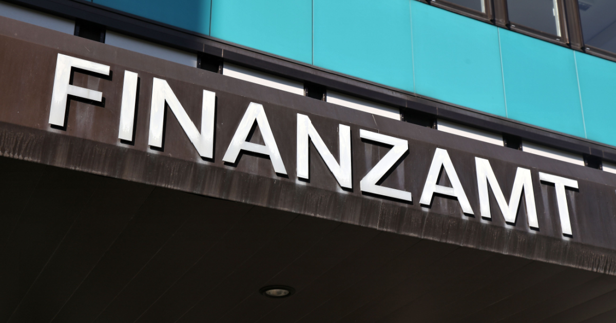 Finanzamt Sign Germany 2025