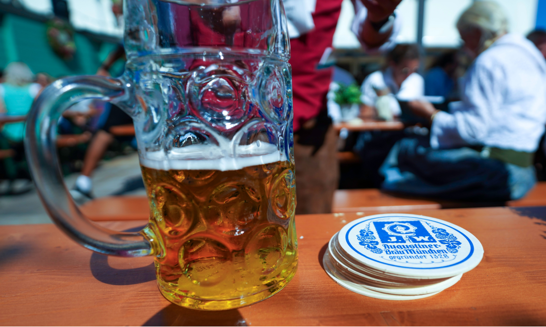 A beer at a bar in Germany
