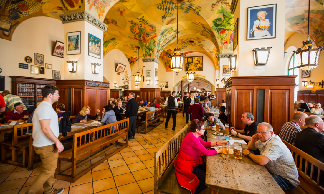 The Hofbräuhaus in Munich, Germany