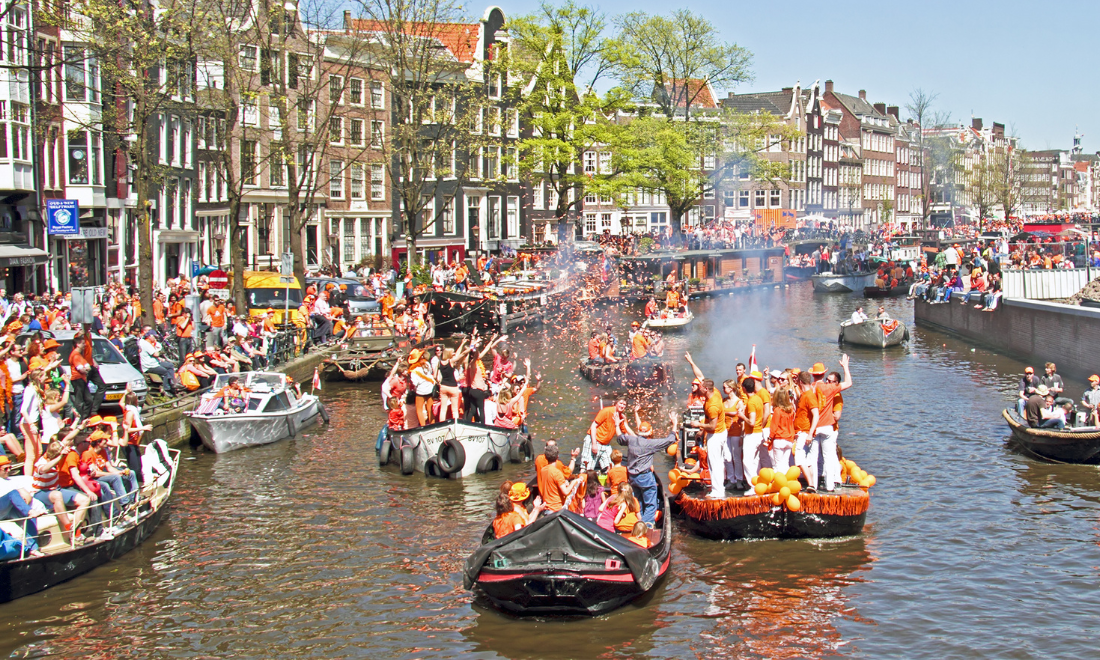King's Day in April, the Netherlands