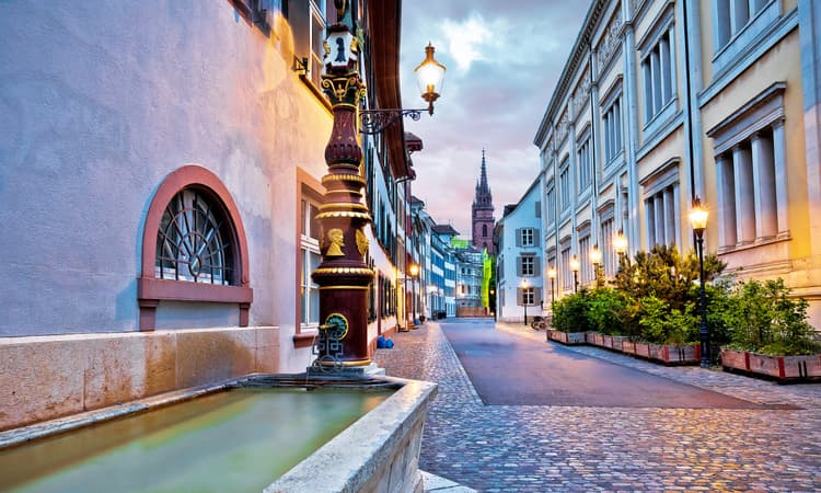 Fountains in Basel converted to heated spa pools as temperatures drop