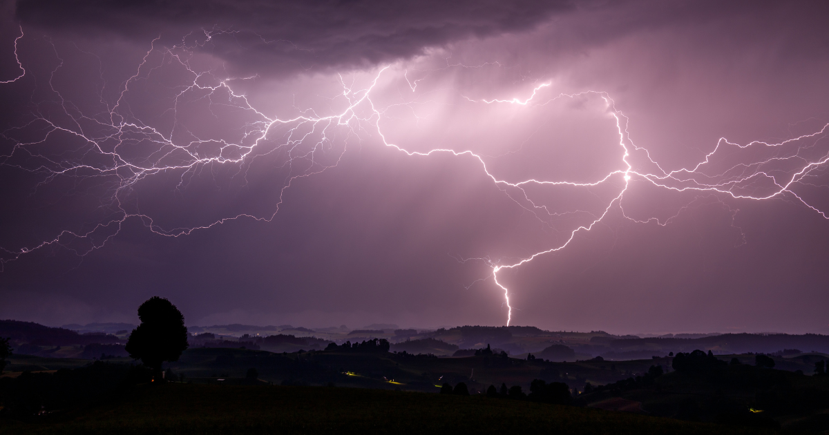 Switzerland recorded Europe’s second-highest lightning density this summer