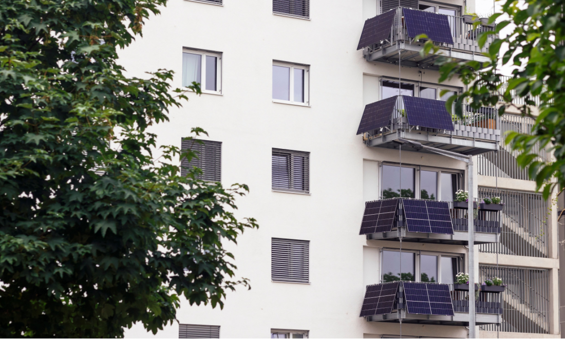 Solar panels on balconies in Germany
