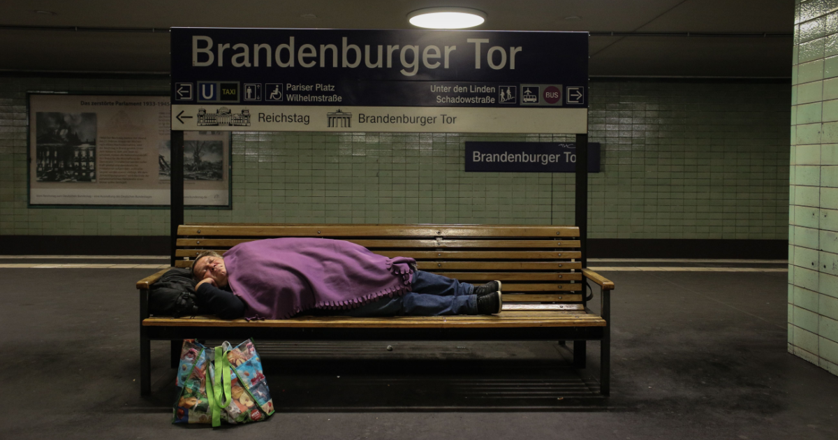 Homeless Person in Germany