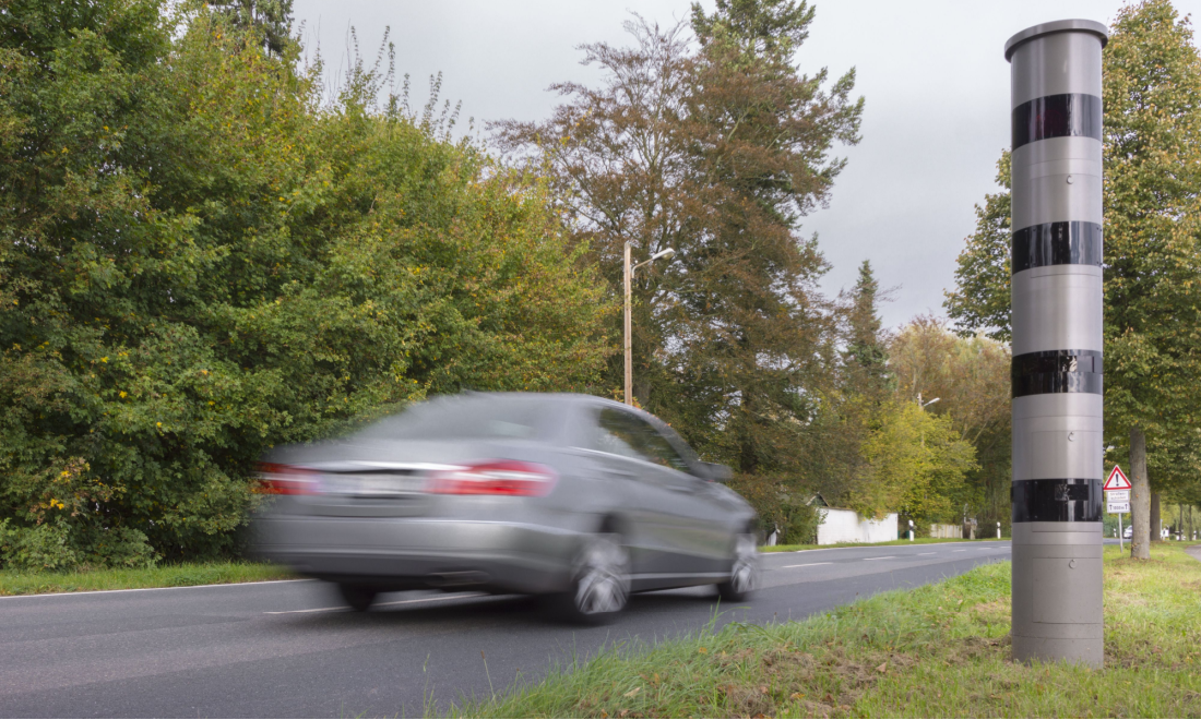 Car speeding in Germany