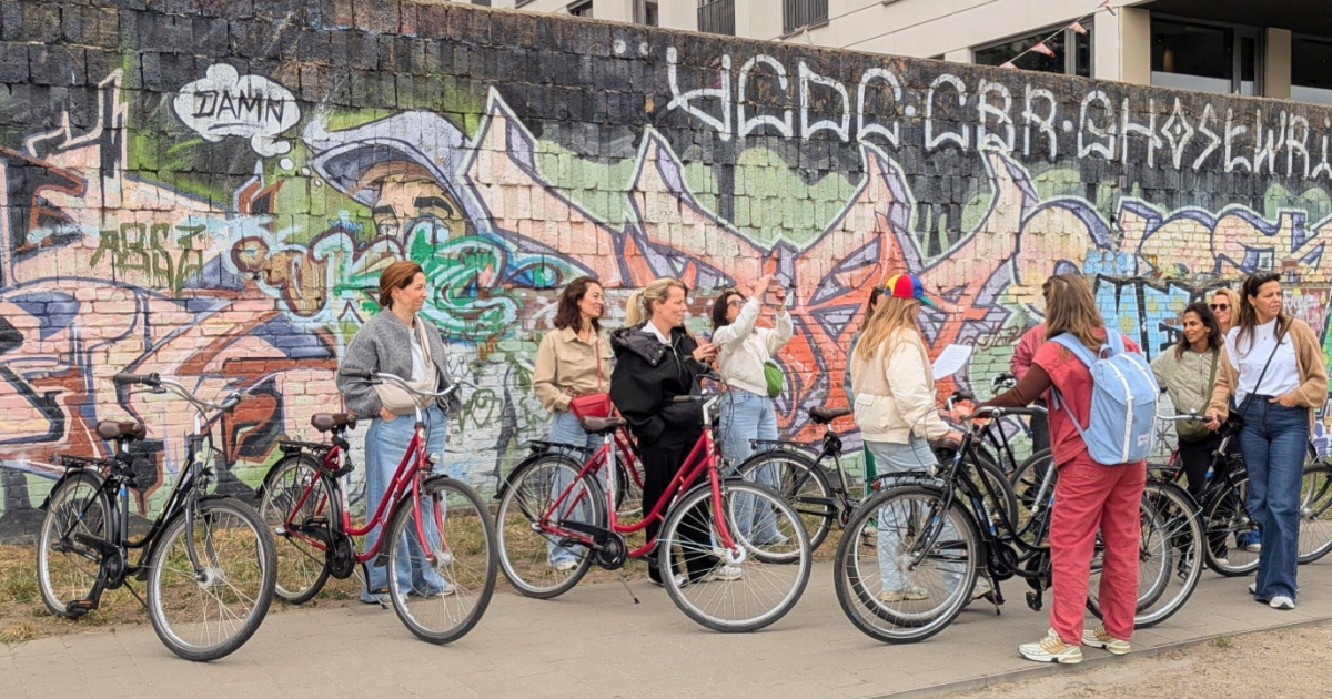 Tourists Bikes Berlin