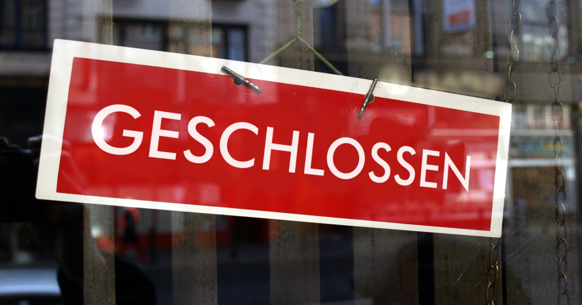 Sunday Shop Closed Germany