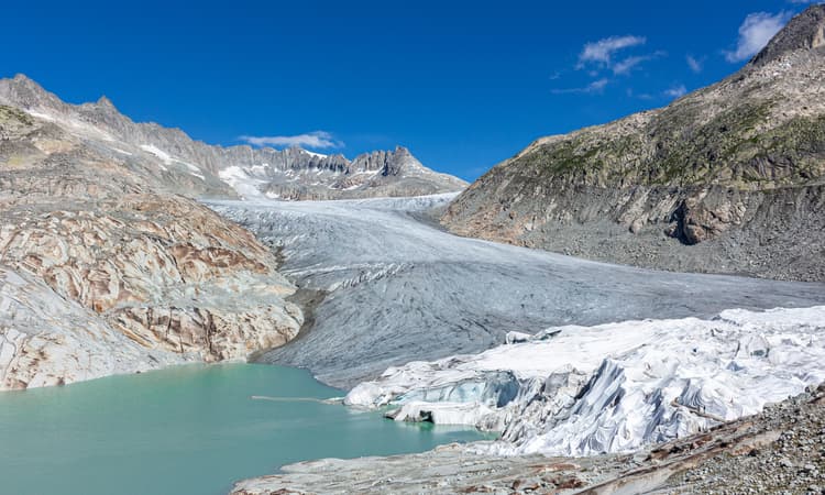 Swiss glaciers shrink by more than half their size in 90 years, experts reveal