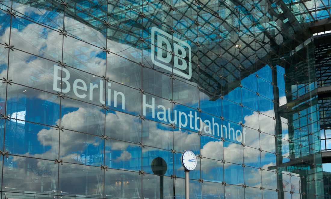 Train station in Germany March 2025