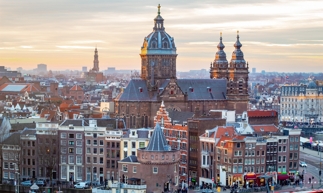 Amsterdam skyline
