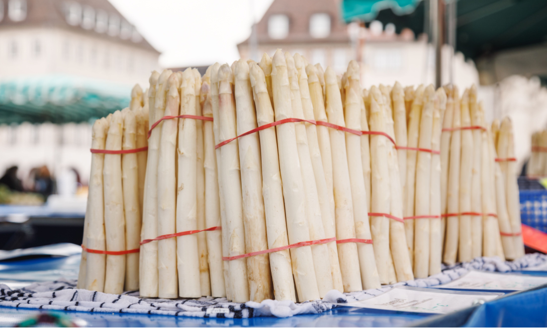 German white asparagus during Spargelzeit 2024