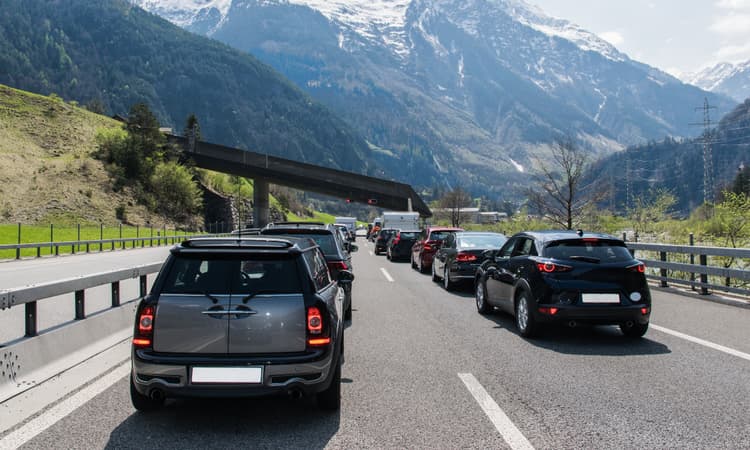 Drivers told to brace for heavy traffic jams during the Swiss school holidays