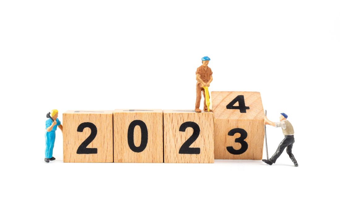 Blue Umbrella 2023 turning into 2024 blocks