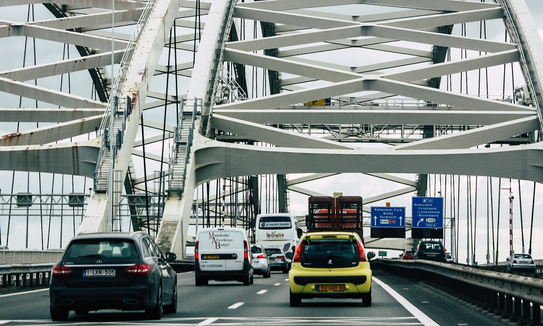 Traffic busy roads driving Christmas holidays Europe the Netherlands ANWB