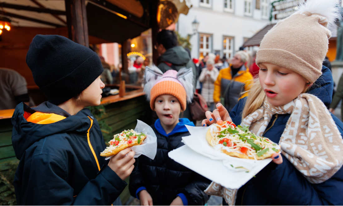 Children at Christmas in Germany