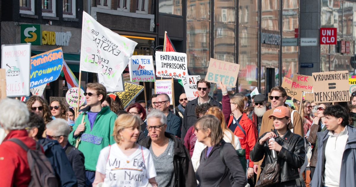 Feminist Protest in Netherlands 2026 Amsterdam