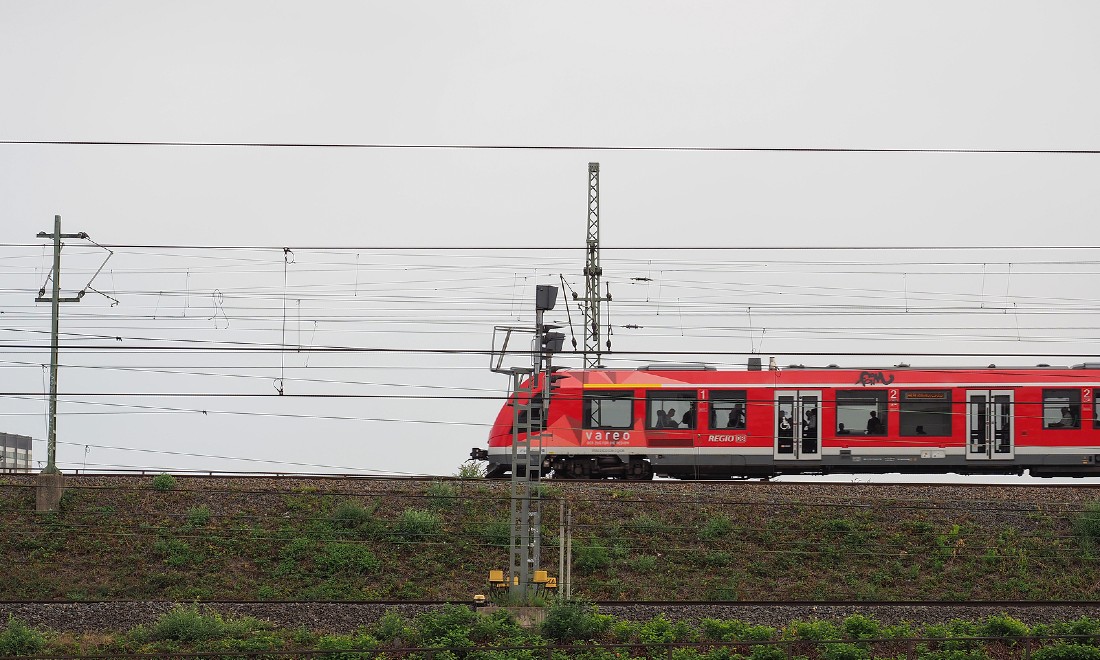 Regional train in North Rhine-Westphalia Germany