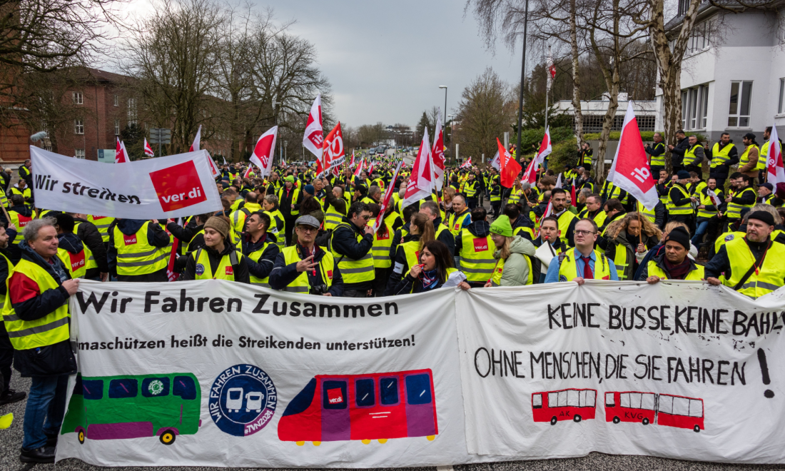 Nationwide public transport strike begins in Germany