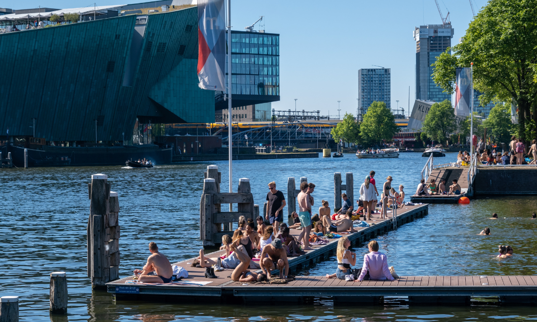 Marineterrein swimming spot Amsterdam