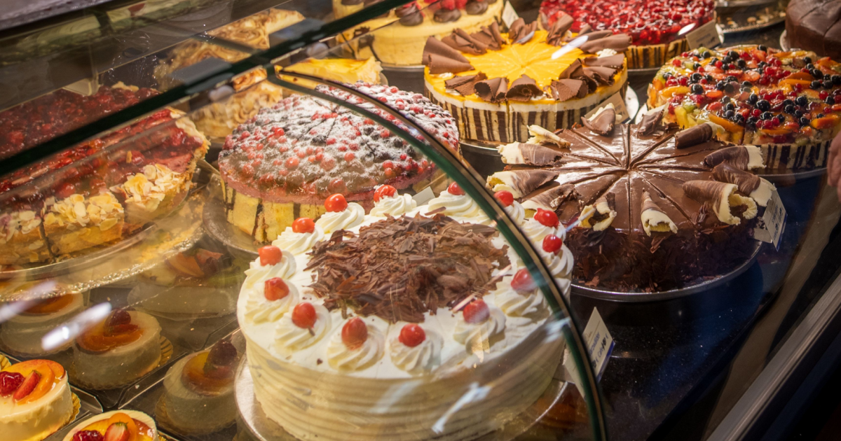 German Cakes in Coffee Shop