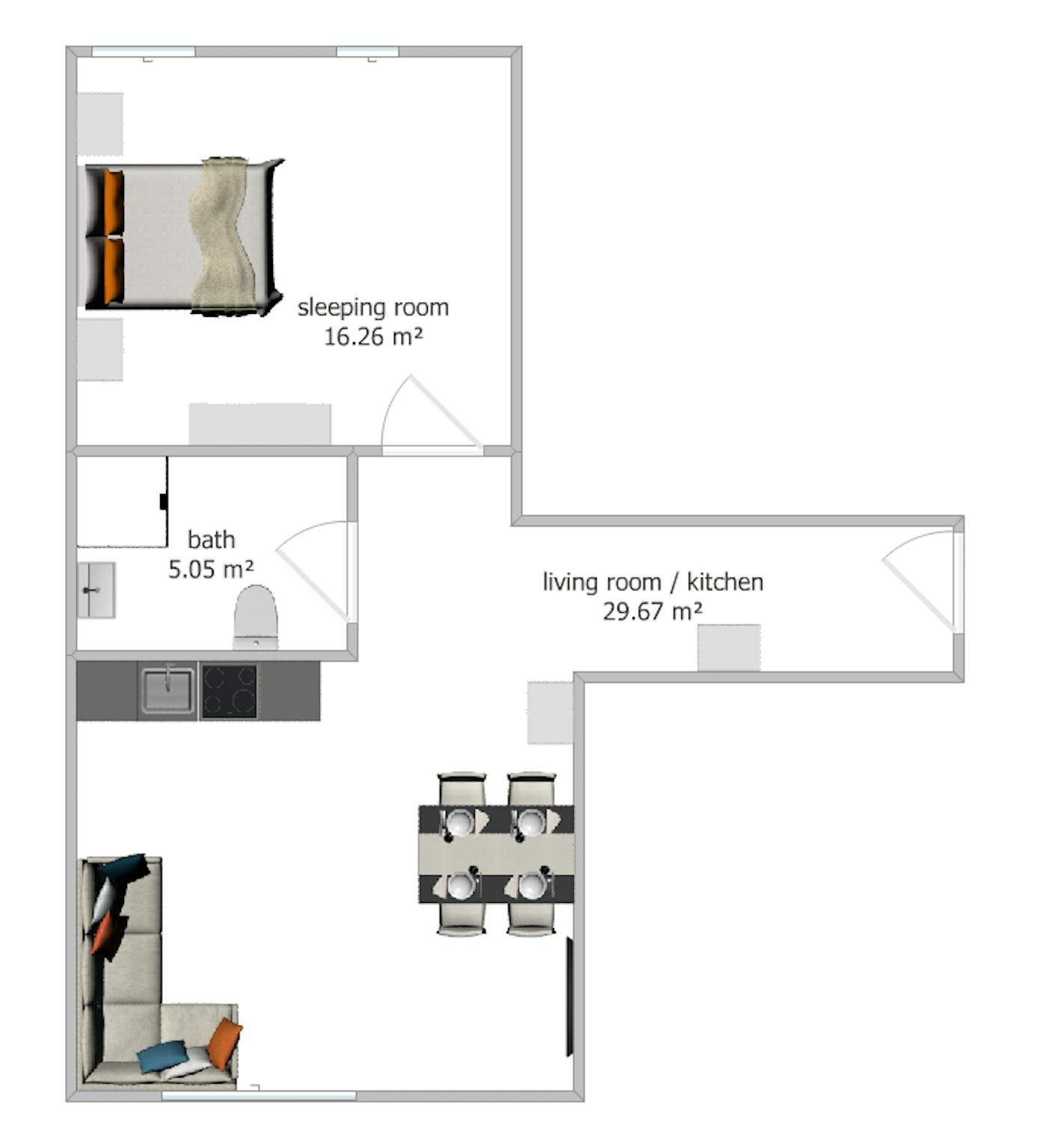 Apartment, Rorschacher Strasse, St. Gallen