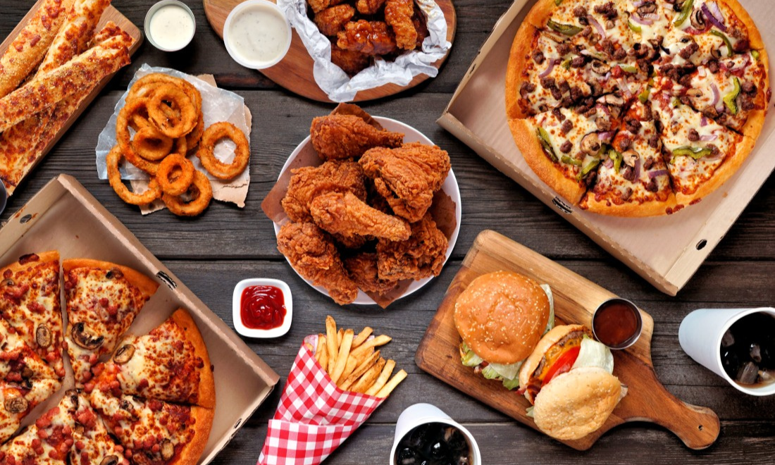 Takeaway food for dinner