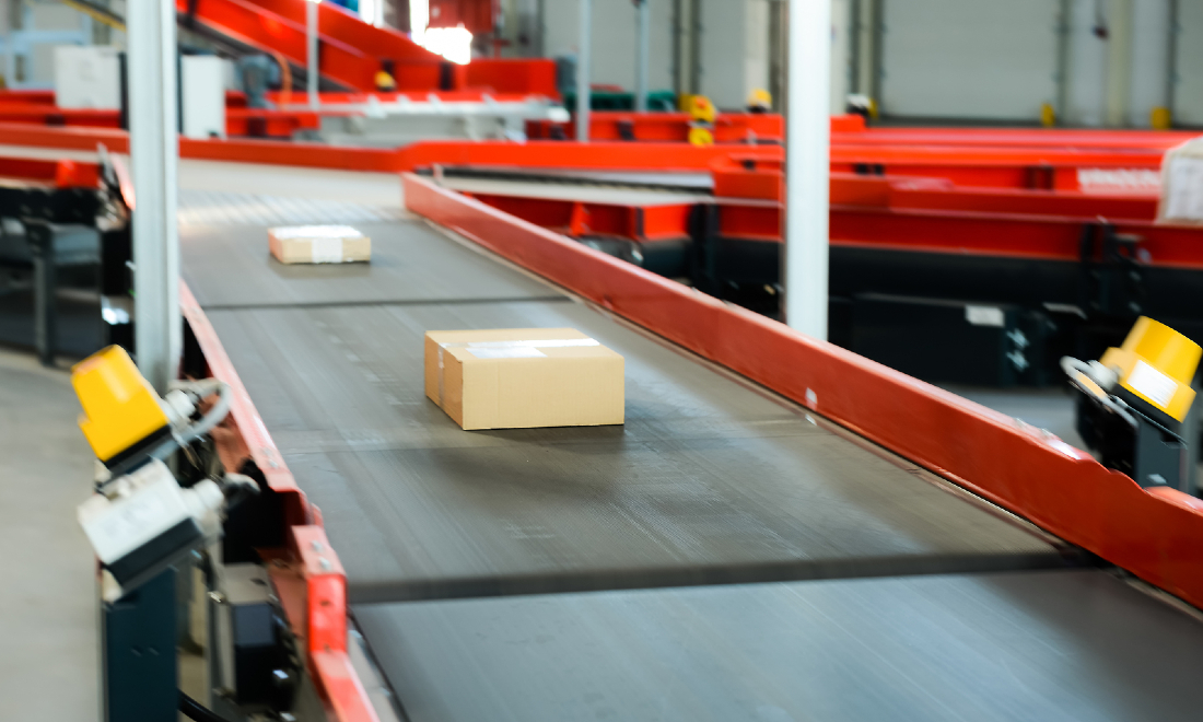 dhl sorting station packages