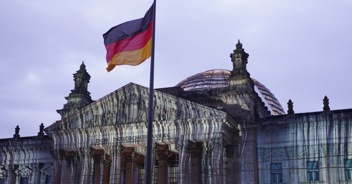 Wrapped Reichstag in Berlin