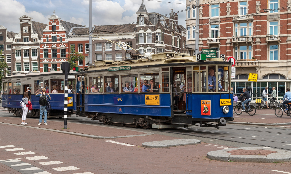 Historical tram Amsterdam