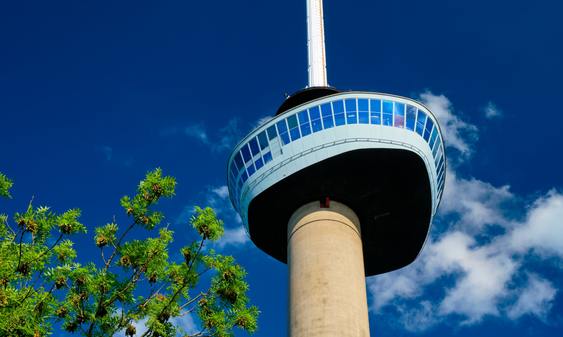 Rotterdam’s Euromast tower unveils new glass-floored elevator