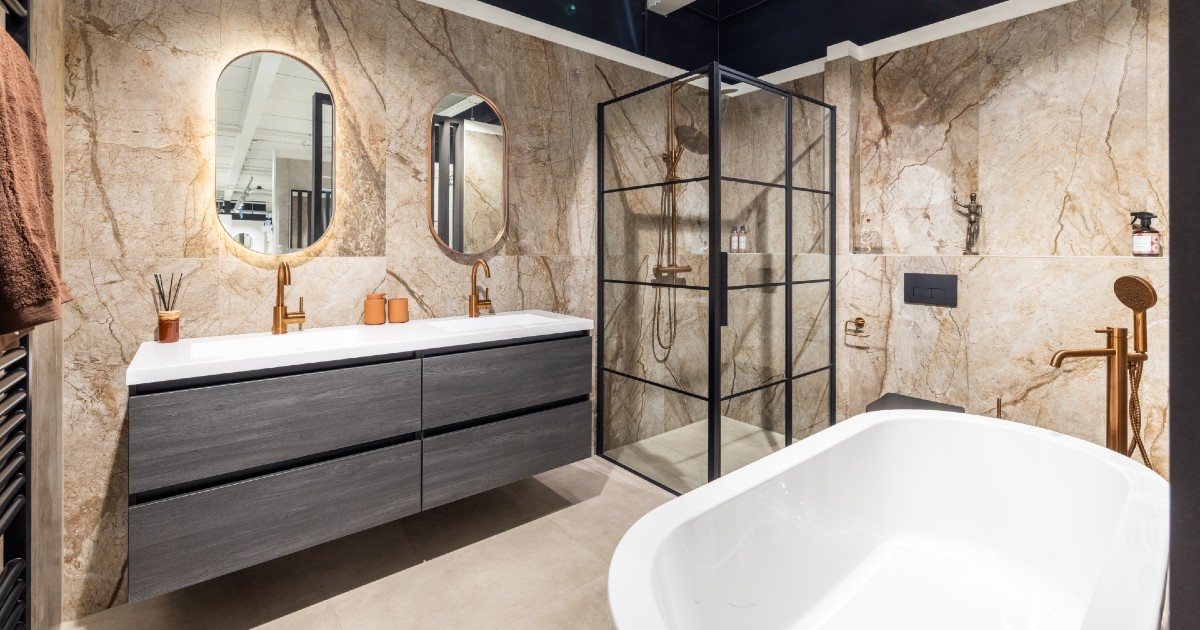 Create a trendy and affordable new bathroom with Sanidirect