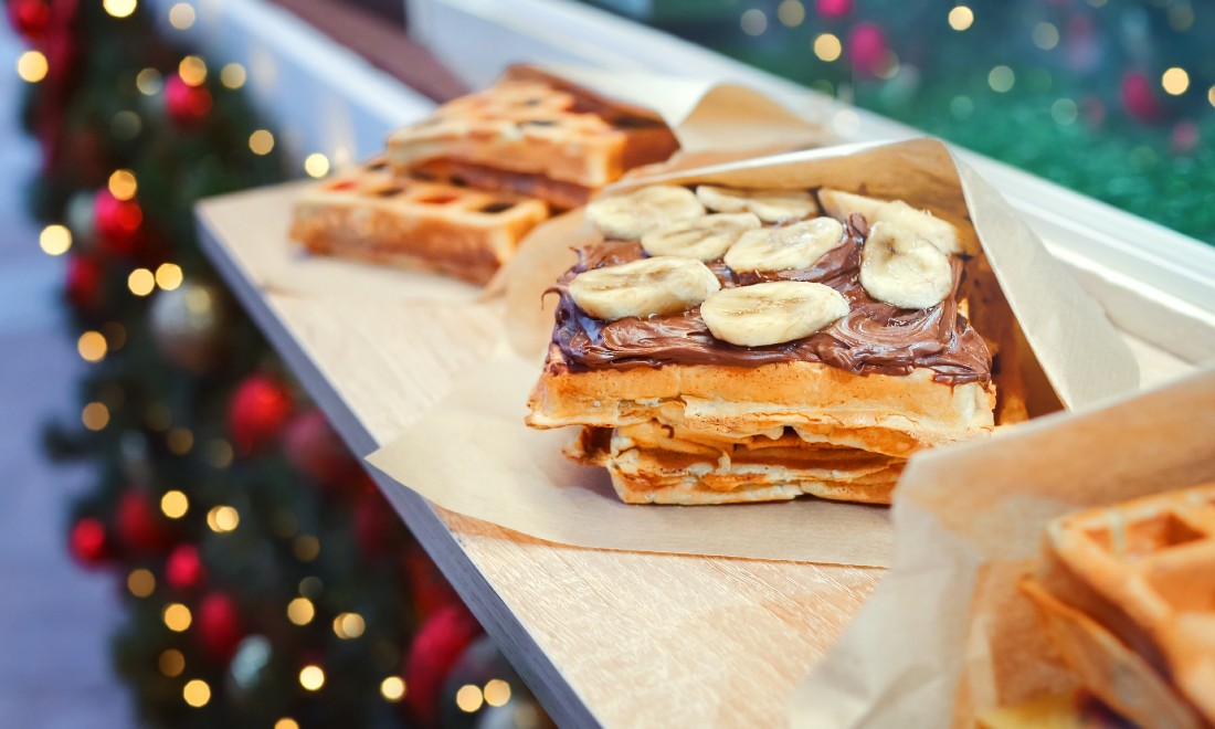 Food at a German christmas market